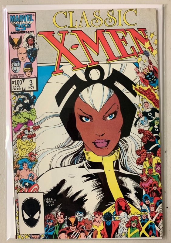 X-Men Classic #3 Direct 25th Anniversary cover Marvel 8.0 VF (1986)