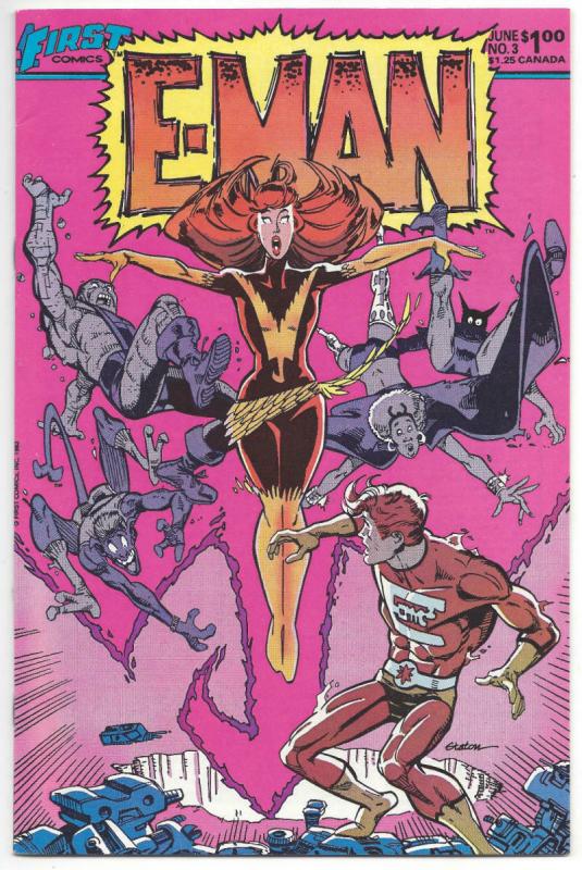 E-MAN #3, VF/NM, Signed Joe Staton, First Comics 1983 more Indies in store