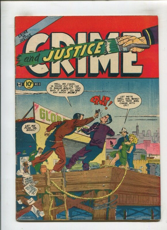 CRIME & JUSTICE #8 (5.5/6.0) 1952