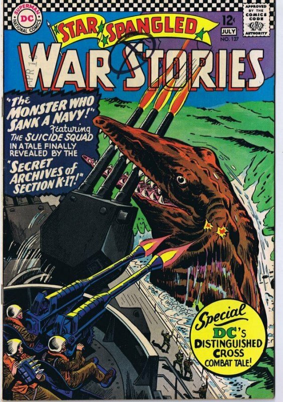 Star Spangled War Stories #127 ORIGINAL Vintage 1966 DC Comics