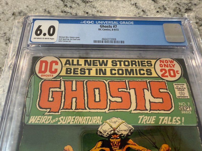 Ghosts # 7 CGC Graded 6.0 DC Comic Book 1972 Horror Monster JH21