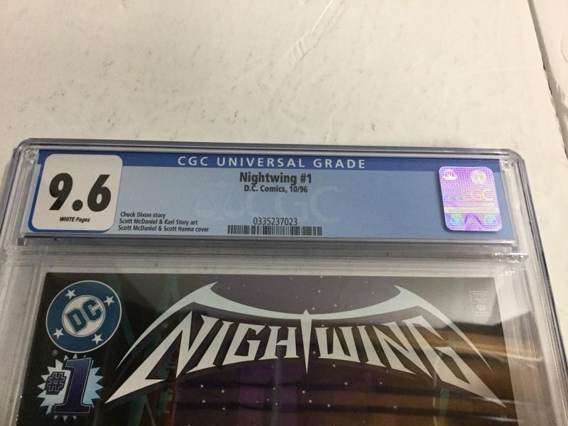 Nightwing 1 Cgc 9.6 White Pages Chuck Dixon (1996)