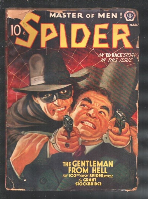 Spider 3/1942-Popular-The Gentlemen From Hell-Raphael DeSoto cover-Marksman...