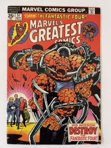 Marvel's Greatest Comics #51 - F/VF (1974)