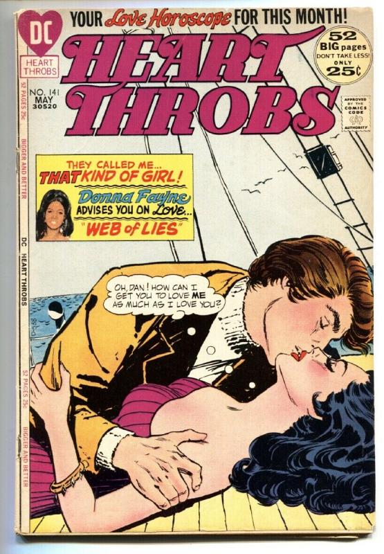 Heart Throbs #141 DC comic book 1972-African-American-Spicy vg