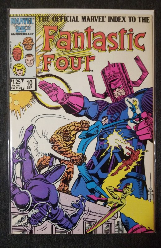 The Official Marvel Index to the Fantastic Four #10 (1986) vf