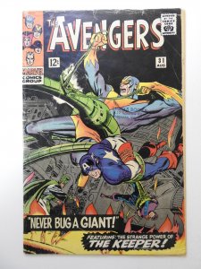 The Avengers #31 (1966) GD/VG Condition! 1 in tear back cover