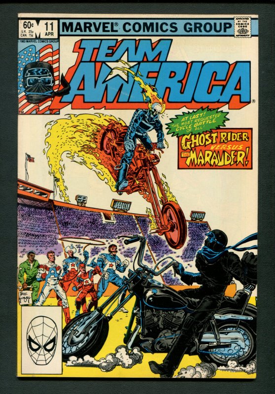 Team America #2  #5  #10  #11 (SET)  VFN+  / Ghost Rider / 1982