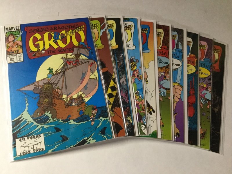 Groo 101-110 Lot Set Run Nm- Near Mint- Marvel Comics