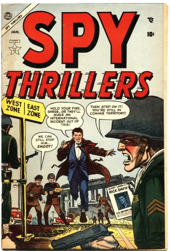 SPY THRILLERS #2-1954-RICK DAVIS OF THE SECRET SERVICE FIGHTS THE COMMIES 