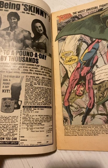 The X-Men #62 (1969)Neal adams run Kazar app
