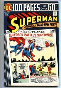 SUPERMAN #284 comic book 1975-DC 100 PAGES-GREAT ISSUE- FN/VF