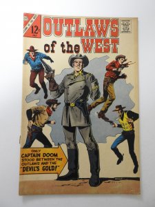 Outlaws of the West #65 (1967) VG-  cover and 1st 2 wraps detached bottom staple