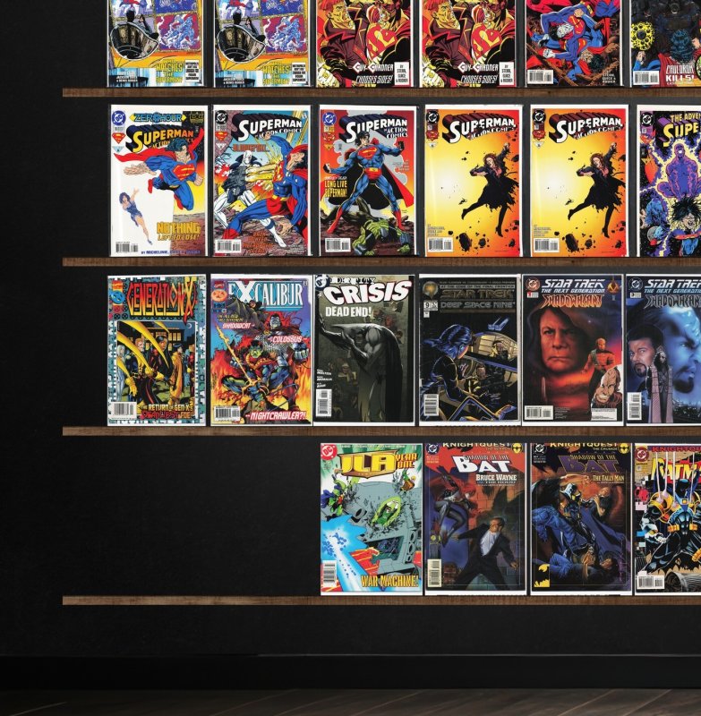 Huge Lot 150+ Comics with Action Comics, Justice League America, X-Men & More!