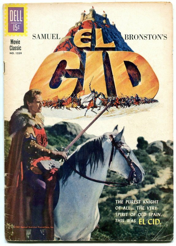 El Cid- Four Color Comics #1259 1961- Charlton Heston VG