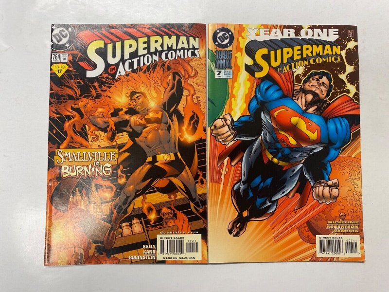 4 Action Comics DC comic books #715 716 764 Annual #7 116 KM16