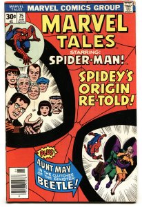 Marvel Tales #75 comic book Origin of Spider-Man retold 1977