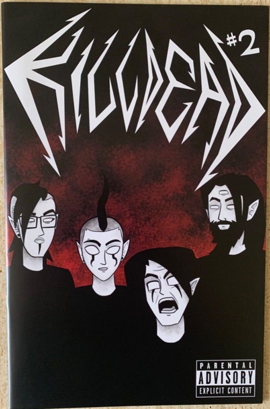 KILLDEAD 1-2 + PROMOTIONAL CARDS, STICKERS | WEIRD GHOST 2014 | BLACK AND WHITE