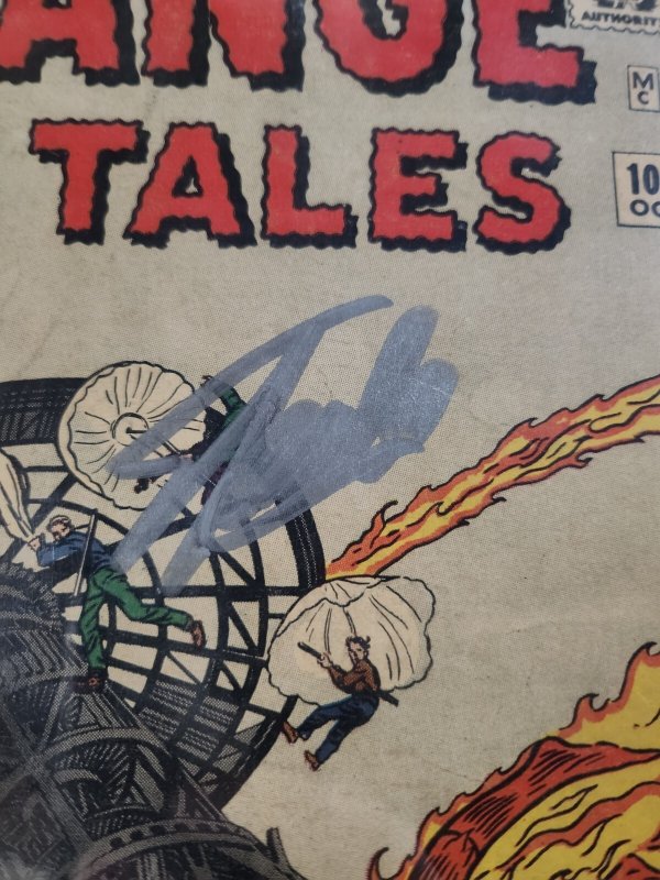 Strange Tales #101 - Signed Stan Lee / Human Torch (CBCS 3.0) 1962