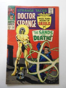 Strange Tales #158 (1967) VG Condition moisture stain, 1/2 in spine split