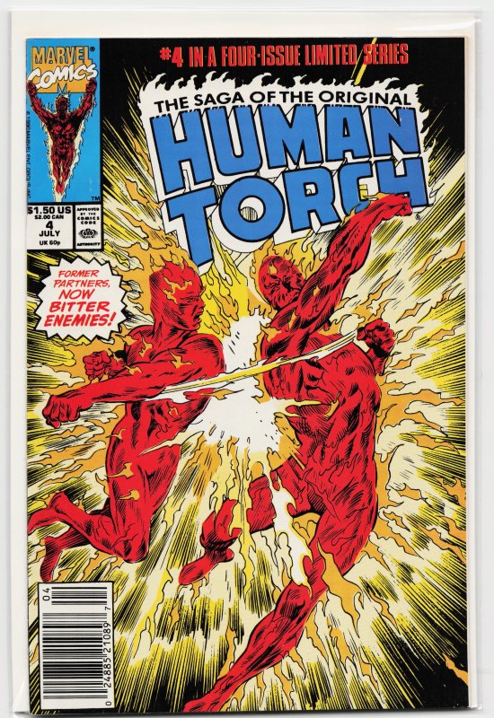 Saga of the Original Human Torch #4 (1990) Human Torch