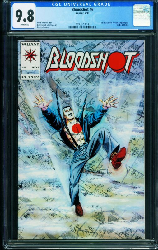 Bloodshot #6 CGC 9.8 1993 Valiant-1st Colin King / Ninjak 1993826014