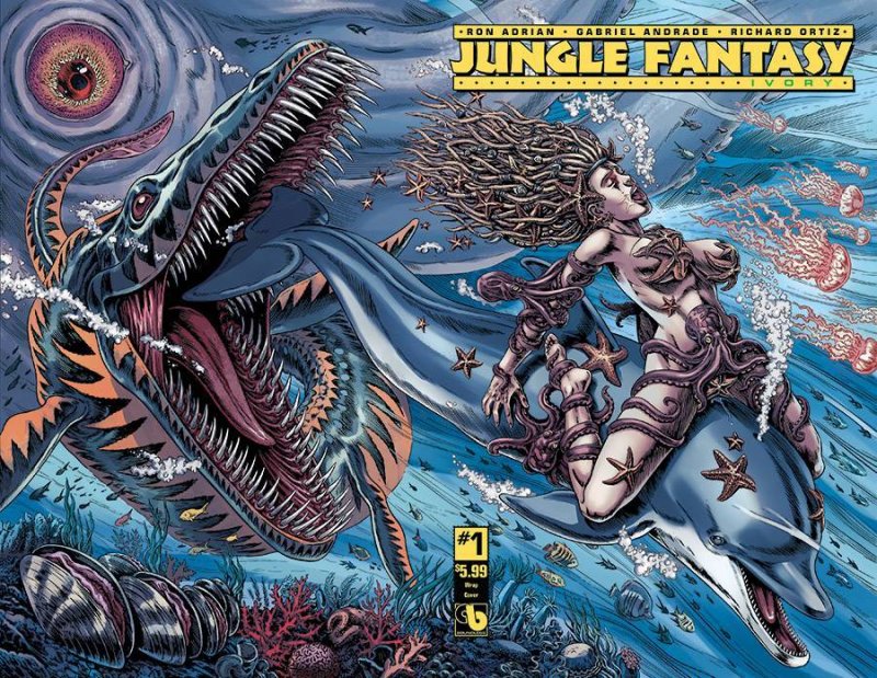 Jungle Fantasy: Ivory #1 Wraparound Cover - Raulo Caceres (2016)  VF/NM