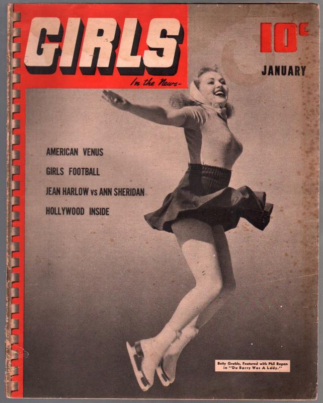 Girls in The News #3 1/1940-Betty Grable-cheesecake-exploitation-Lupe Velez-G/VG