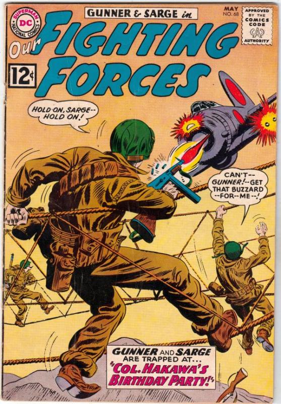 Our Fighting Forces #68 (May-62) VG/FN+ Mid-Grade Gunner and Sarge, Pooch