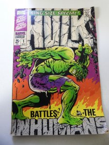 The Incredible Hulk Annual #1 (1968) GD/VG Condition 1 Cumulative spine split