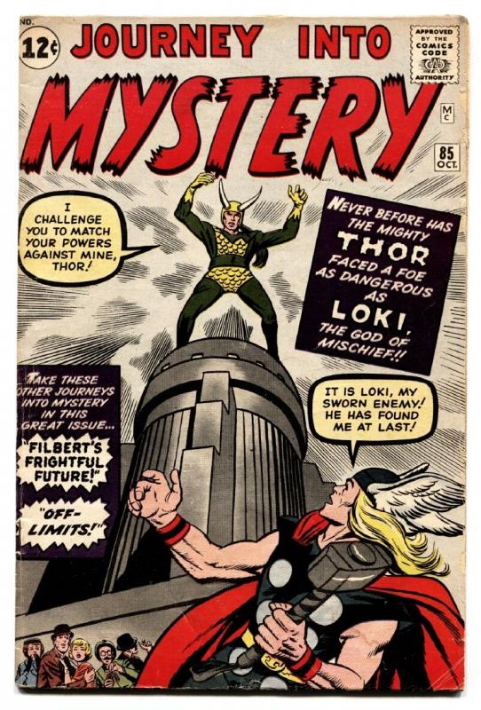 Journey Into Mystery #85 comic book origin/first appearance of LOKI Kirby
