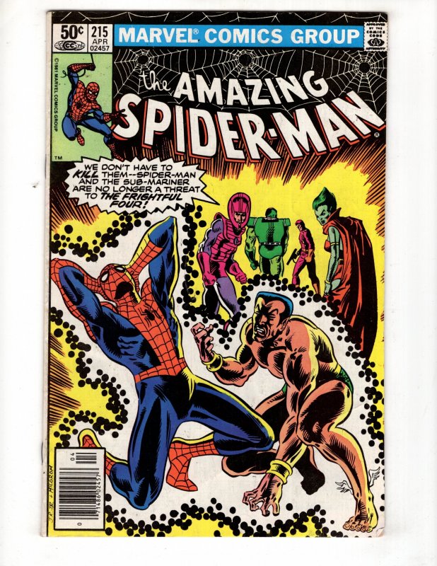 The Amazing Spider-Man #215 Newsstand Edition (1981)  / ID#740