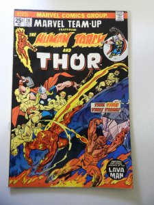 Marvel Team-Up #26 (1974) VG Condition moisture stains MVS Intact