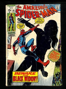 Amazing Spider-Man #86 Origin of Black Widow!