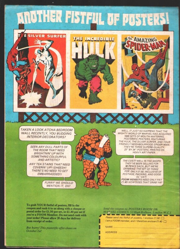 Super Spider-man & The Super-Heroes #188 1976-Grizzly-Thor-Iron Man