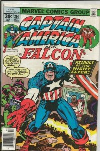 Captain America #214 ORIGINAL Vintage 19778 Marvel Comics Last Jack Kirby