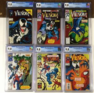 Venom Lethal Protector 1 2 3 4 5 6 1-6 All Cgc 9.8 All White Pages Complete Set 