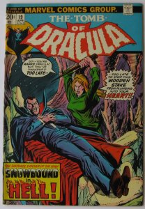 Tomb of Dracula #19 (Apr 1974, Marvel), NM condition (9.4), Blade appearance