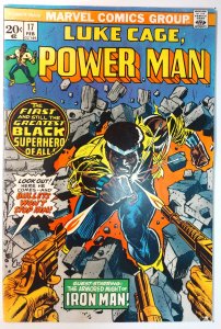 Power Man #17 (6.0, 1974)[waterstain back]