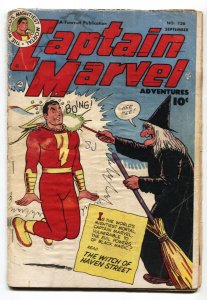 Captain Marvel Adventures #136--1952-- Fawcett--Golden Age--Witch cover