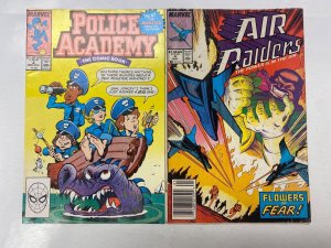 4 MARVEL comic books Police Academy #2 Air Raiders #4 5 Robocop #1 18 KM15
