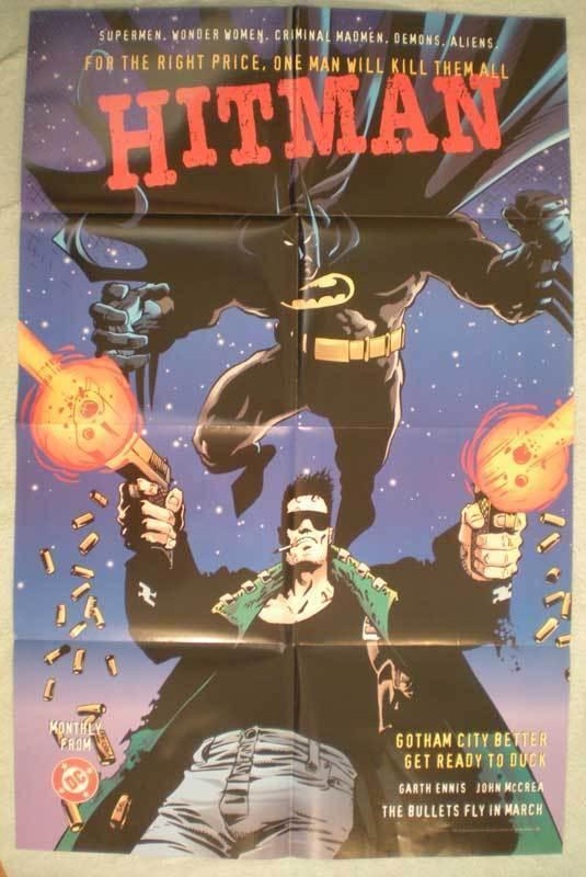 HITMAN BATMAN Promo poster, McCrea, 22 x 34, 1996, Unused, more in store