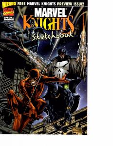 Lot Of 2 Marvel Comic Book Nightwatch #1 and Marvel Knights Sketchbook  KS11