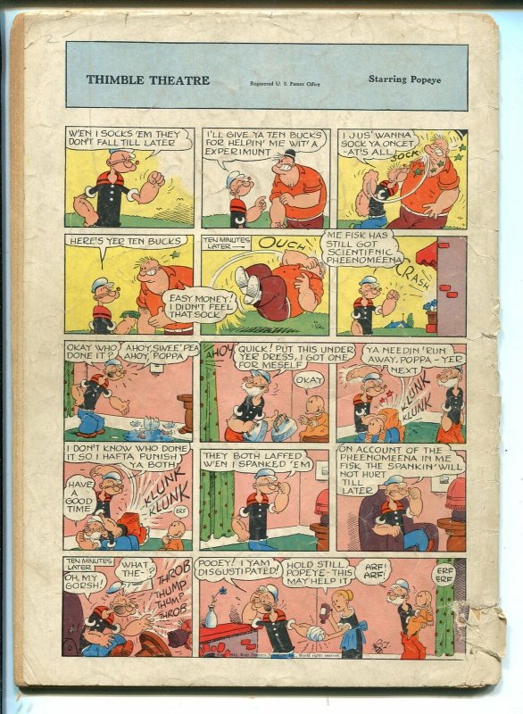 Four Color Comics #43 1944- Popeye boxing cover low grade