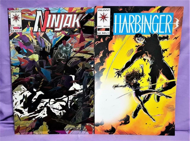 Ninjak #1 VALIANT COMICS Nineties 2-Pack Harbinger #12 (Acclaim, 1992-1994)!