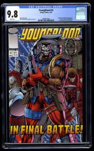 Youngblood #4 CGC NM/M 9.8 White Pages