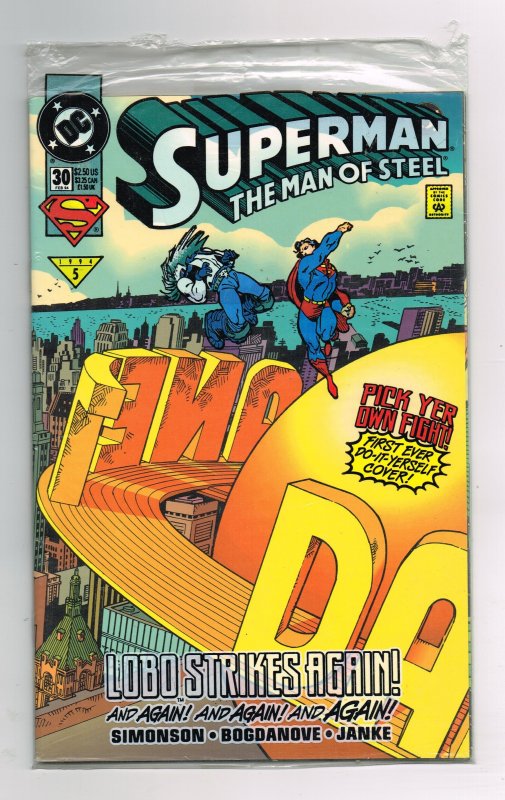 Superman: The Man of Steel #30 (1994)   Bagged, but bag has been opened