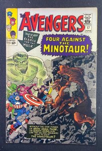 Avengers (1963) #17 FN (6.0) Jack Kirby Minotaur Hulk Cameo
