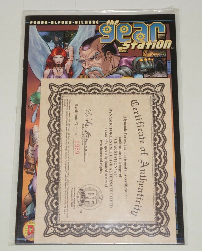 Gear Station #1 VF/NM dan fraga dynamic forces variant w/COA (1,391 of 2,000)