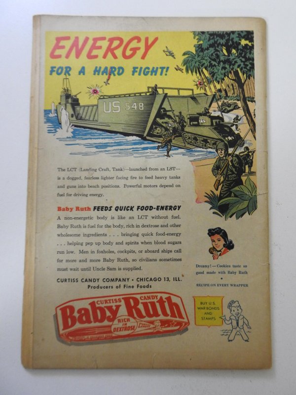 Real Life Comics #25 (1945) VG- Condition Centerfold detached top staple